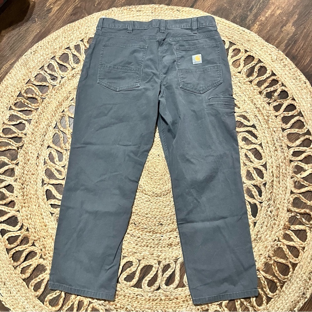 CARHARTT Relaxed Fit Rugged Flex Work Pants Men's 36x28 Grey